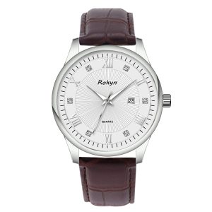 Ultra Thin Business Men Watch Leather Strap Waterproof Luminous Calendar Quartz Wristwatch