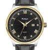 Ultra Thin Business Men Watch Leather Strap Waterproof Luminous Calendar Quartz Wristwatch