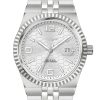 Rokyn Men's Quartz Watch, Honeycomb Dial Stainless Steel Bracelet, Waterproof Calendar Classic Business Wristwatch for Men