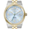 Rokyn Men's Quartz Watch, Honeycomb Dial Stainless Steel Bracelet, Waterproof Calendar Classic Business Wristwatch for Men