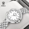 Rokyn Women's Watch Light Luxury Fashion Women's Watch Diamond Inlaid Waterproof Quartz Watch Women's Diamond Mirror