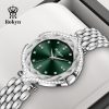 Rokyn Women's Watch Light Luxury Fashion Women's Watch Diamond Inlaid Waterproof Quartz Watch Women's Diamond Mirror