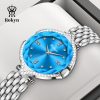 Rokyn Women's Watch Light Luxury Fashion Women's Watch Diamond Inlaid Waterproof Quartz Watch Women's Diamond Mirror