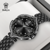 Rokyn Women's Watch Light Luxury Fashion Women's Watch Diamond Inlaid Waterproof Quartz Watch Women's Diamond Mirror