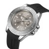 Yacht Diver Men's Watch, Rotating Bezel, Rubber Band, Waterproof Casual Quartz Wristwatch
