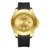 Yacht Diver Men's Watch, Rotating Bezel, Rubber Band, Waterproof Casual Quartz Wristwatch