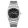 Men's Business Quartz Watch with Steel Strap and Dual Calendar Display - Simple, Versatile, and Waterproof