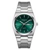 Men's Business Quartz Watch with Steel Strap and Dual Calendar Display - Simple, Versatile, and Waterproof
