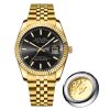 New Men's Quartz Watch with Butterfly Buckle Fashion Waterproof Casual Watch