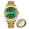 New Men's Quartz Watch with Butterfly Buckle Fashion Waterproof Casual Watch
