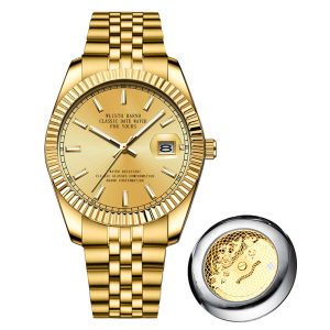 New Men's Quartz Watch with Butterfly Buckle Fashion Waterproof Casual Watch