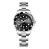 Couple Watch Set Men & Women, Diver Style Stainless Steel Bracelet Quartz Watches, Waterproof Date Matching Gift for Couples