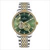 LOUIE JUELEN Pilot Skeleton Automatic Mechanical Men Watch, Steel Band Waterproof Wrist Watch